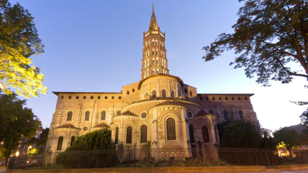 religious Basilica of St. Sernin, Toulouse HD Desktop Wallpaper | Background Image