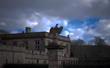  Lyme Park bird of prey statue