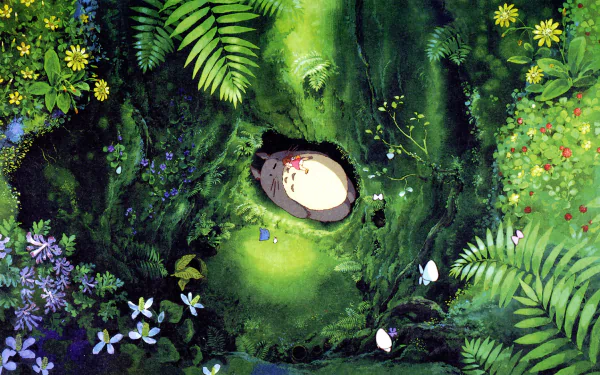 Totoro's Forest Haven - HD Wallpaper