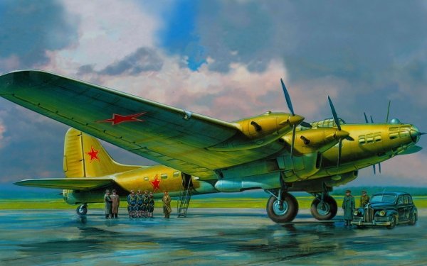Military Petlyakov Pe-8 Bombers HD Wallpaper | Background Image