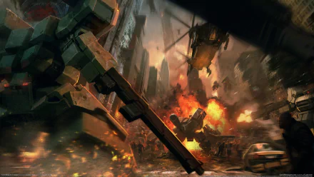 video game Front Mission Evolved HD Desktop Wallpaper | Background Image