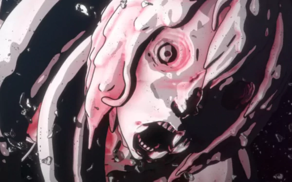 HD wallpaper of a Knights of Sidonia anime character, featuring a close-up with intense details and striking colors.