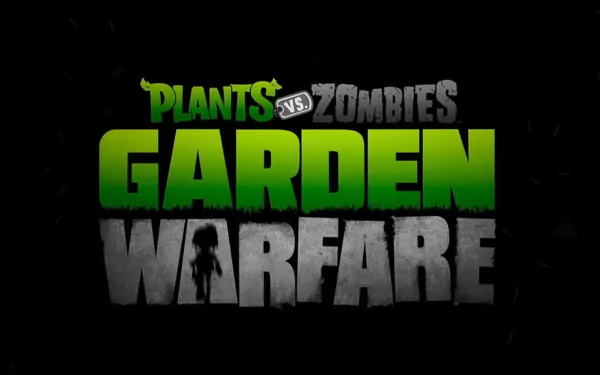 HD wallpaper showing the Plants vs. Zombies: Garden Warfare logo against a black background.