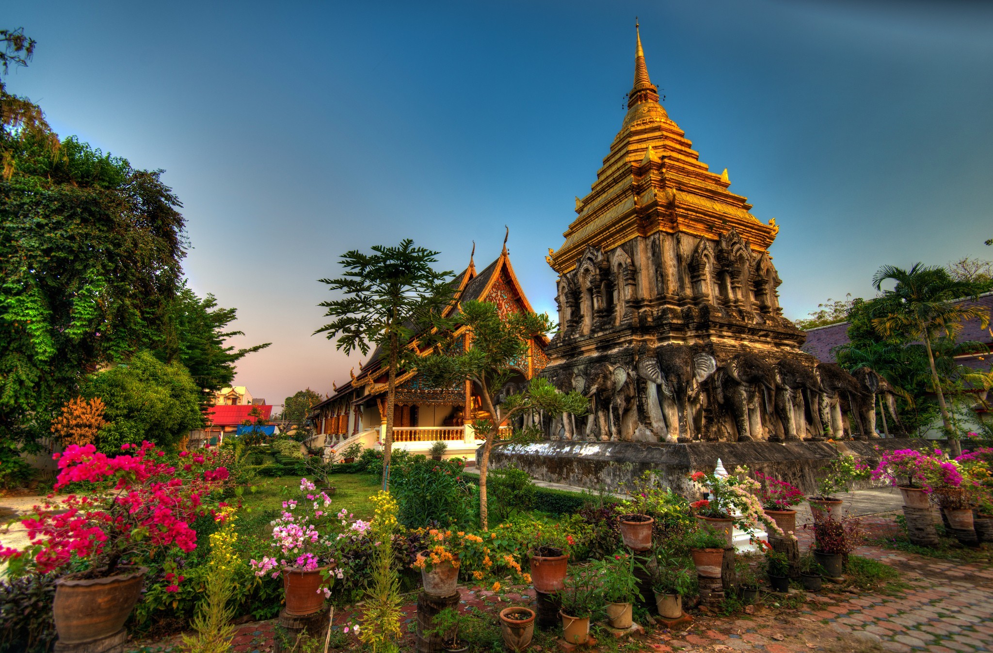 Download Temple Thailand Chiang Mai Religious Wat Chiang Man HD 