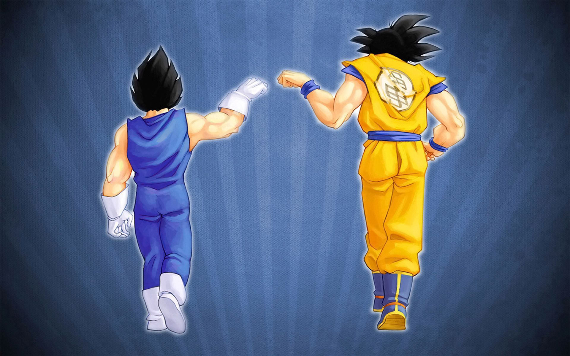 Goku and Vegeta fist bump