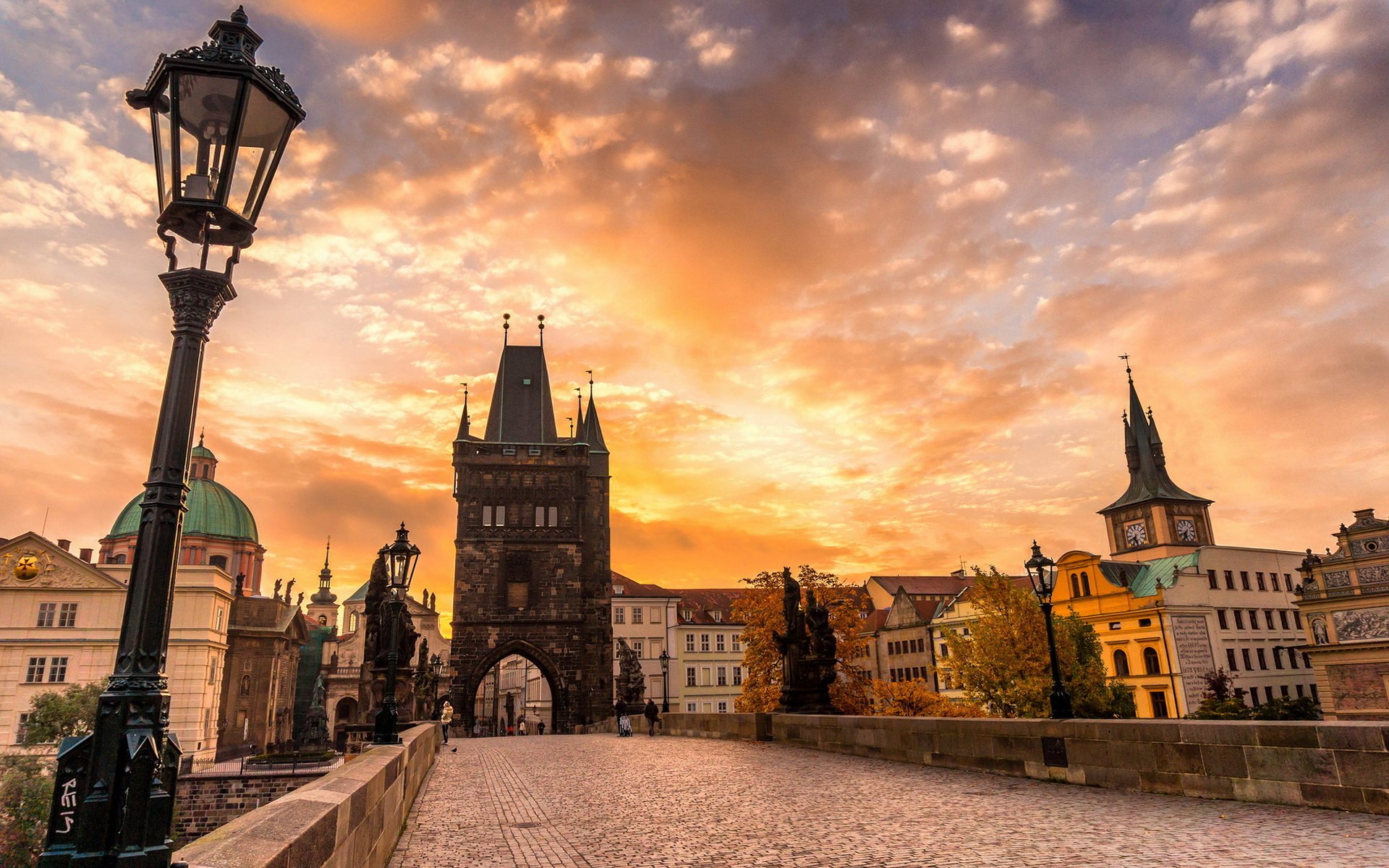 Download Man Made Charles Bridge HD Wallpaper