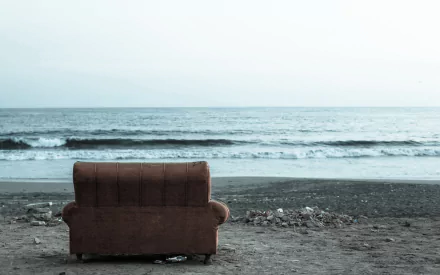 beach man made sofa HD Desktop Wallpaper | Background Image
