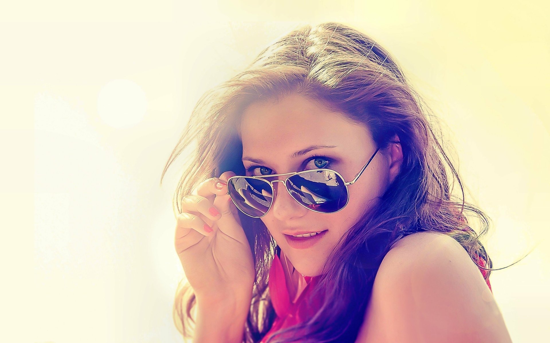Download Face Model Summer Sunglasses Sunny Woman Beautiful 4k Ultra HD ...