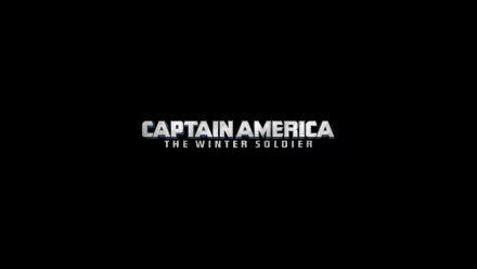A sleek HD desktop wallpaper featuring the title logo of the movie Captain America: The Winter Soldier against a black background.