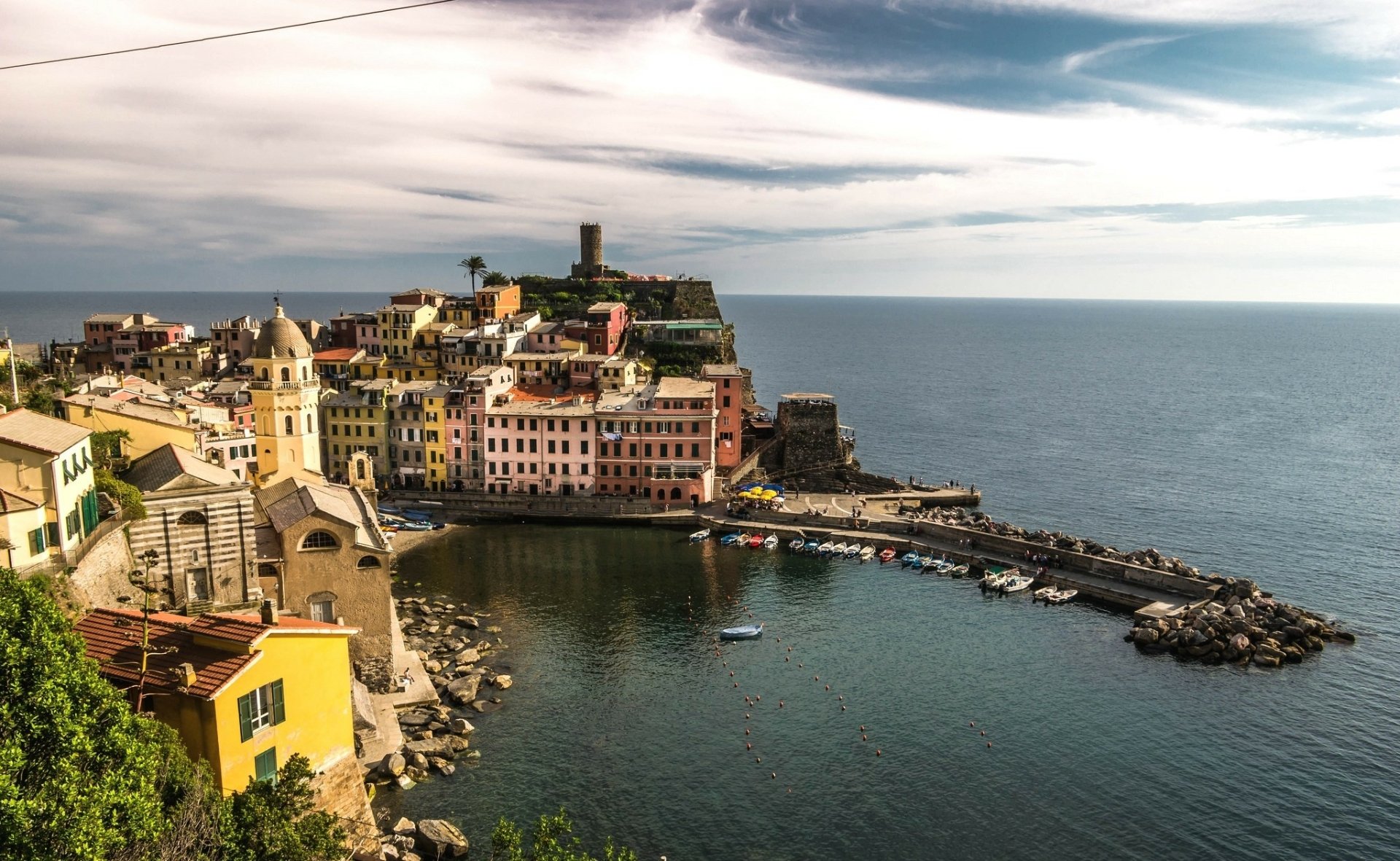 Download Italy Liguria Cinque Terre Man Made Vernazza HD Wallpaper
