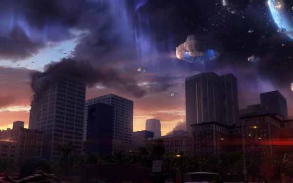 Sci Fi space invasion HD Desktop Wallpaper | Background Image