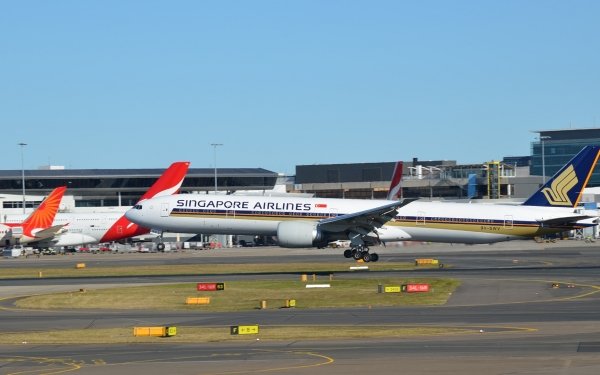 Véhicules Boeing 777 Avions Boeing Avion Sydney Airport Photographie Fond d'écran HD | Image