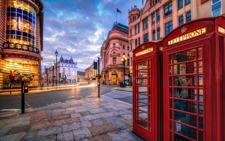 time lapse telephone booth man made London HD Desktop Wallpaper | Background Image