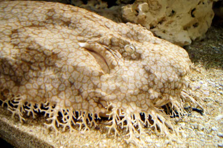 Animal Spotted Wobbegong Shark HD Desktop Wallpaper | Background Image