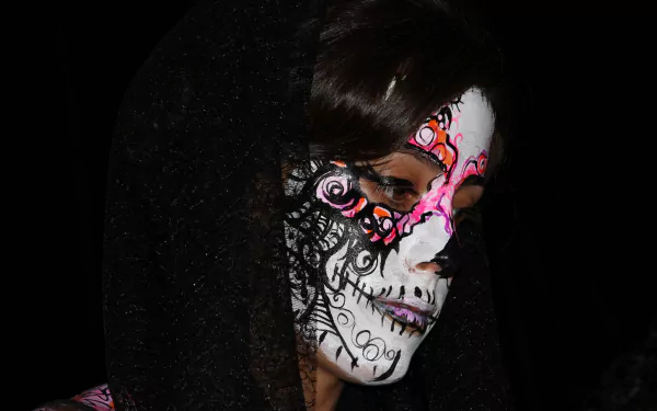 artistic sugar skull HD Desktop Wallpaper | Background Image