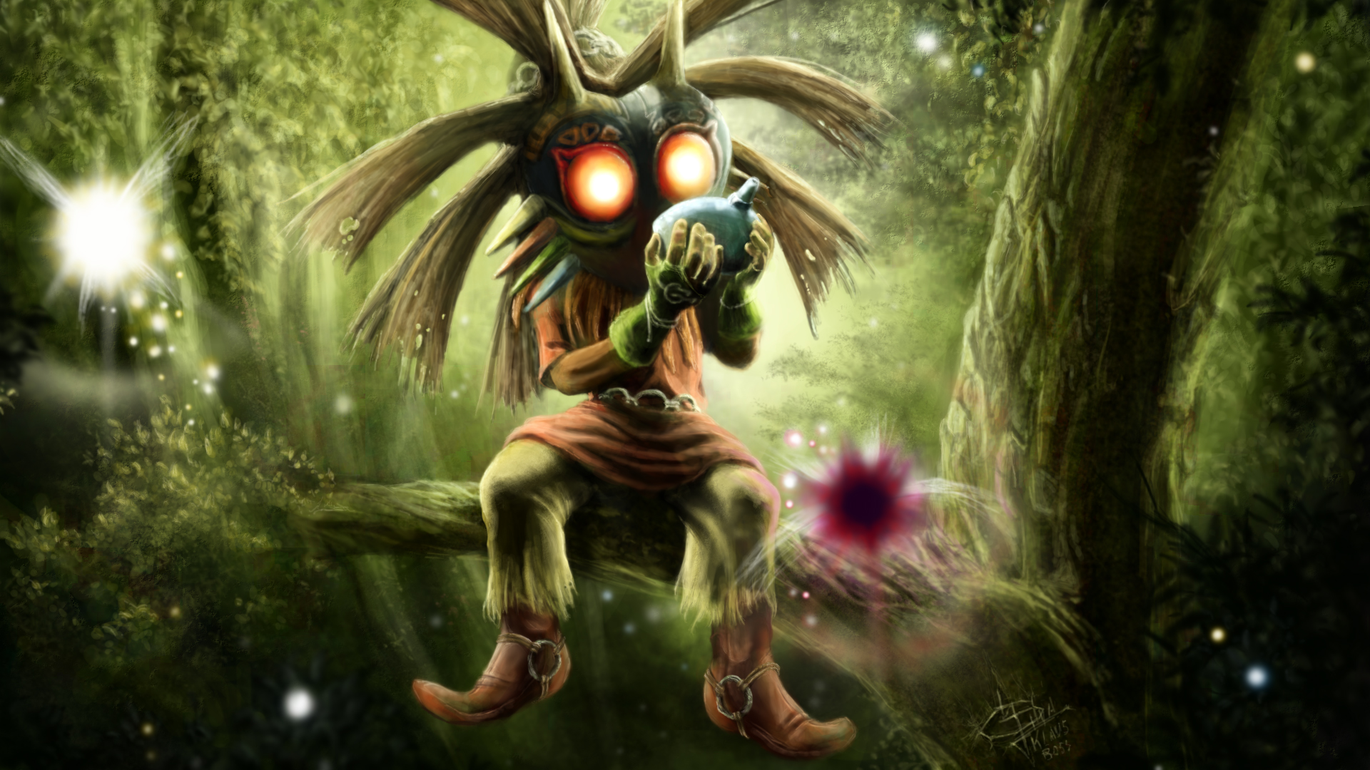 The Legend of Zelda Majora's Mask 3DS Wallpaper by stevenstone89