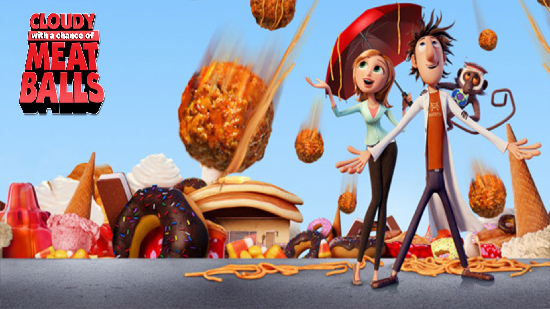 1920x1080 Cloudy With A Chance Of Meatballs Wallpaper Background Image. 