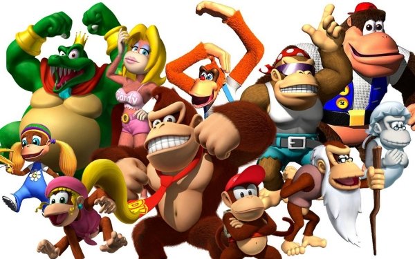 Video Game Donkey Kong King K. Rool Diddy Kong Cranky Kong HD Wallpaper | Background Image