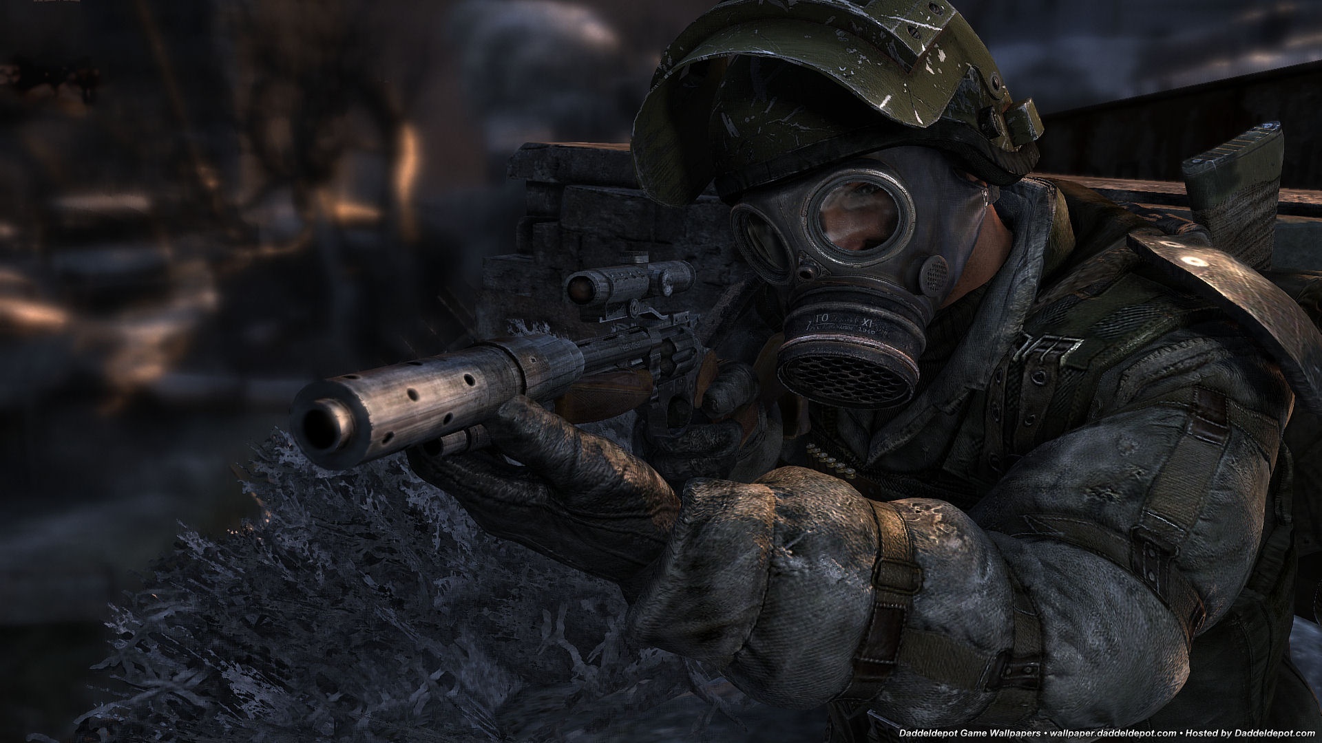 Download Gas Mask Video Game Metro 2033 HD Wallpaper