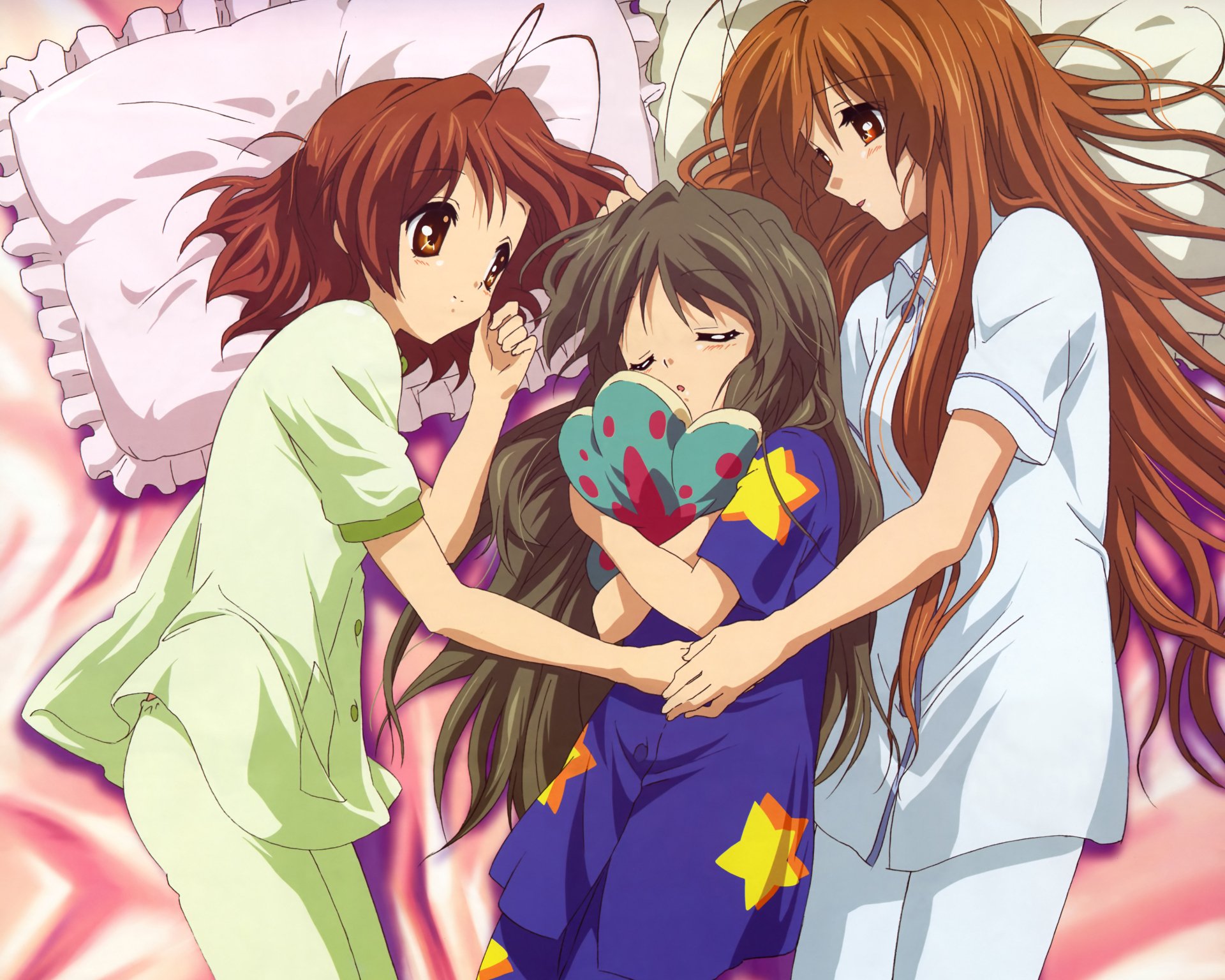 Download Sanae Furukawa Fuuko Ibuki Nagisa Furukawa Anime Clannad 4k Ultra HD Wallpaper