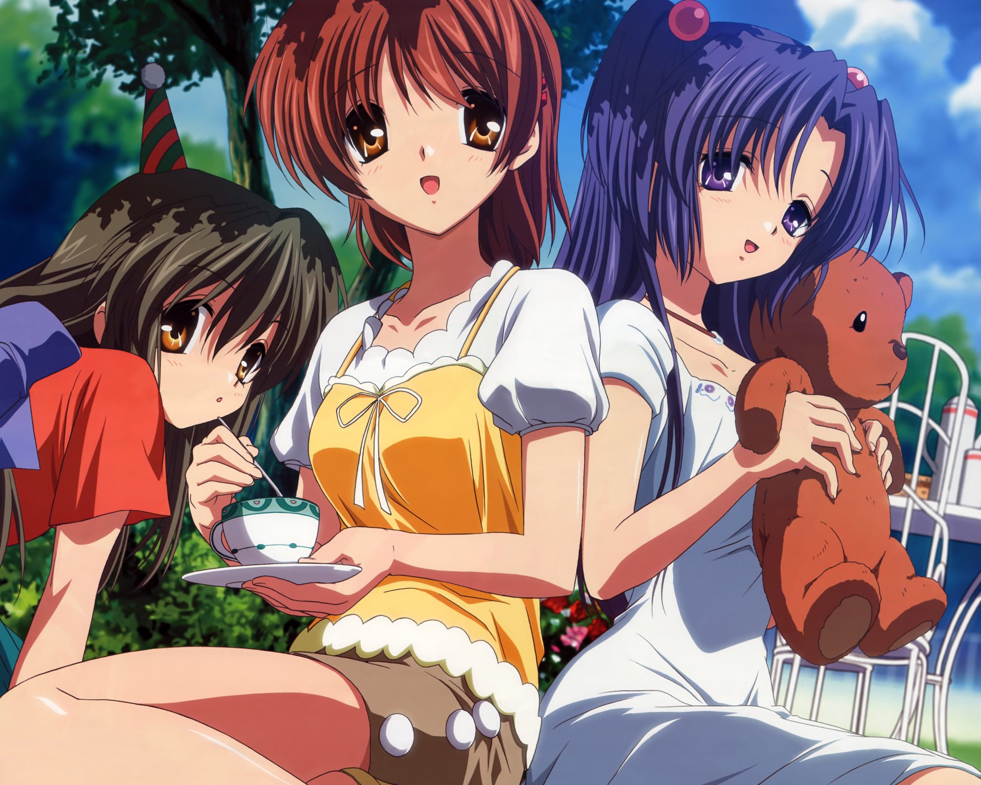 Download Fuuko Ibuki Nagisa Furukawa Kotomi Ichinose Anime Clannad 4k Ultra HD Wallpaper