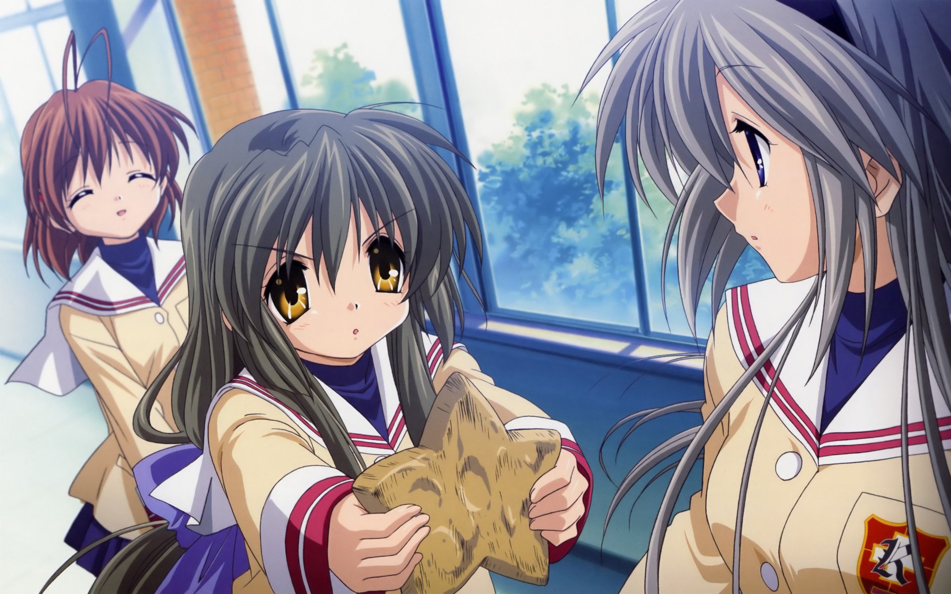 Download Tomoyo Sakagami Fuuko Ibuki Nagisa Furukawa Anime Clannad 4k Ultra HD Wallpaper