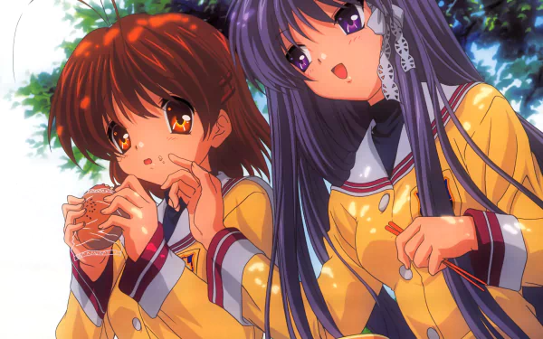 Kyou Fujibayashi Nagisa Furukawa Anime Clannad HD Desktop Wallpaper | Background Image