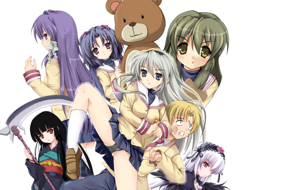 Kyou Fujibayashi Youhei Sunohara Kotomi Ichinose Fuuko Ibuki Tomoyo Sakagami Anime Clannad HD Desktop Wallpaper | Background Image