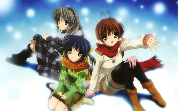 Tomoyo Sakagami Mei Sunohara Nagisa Furukawa Anime Clannad HD Desktop Wallpaper | Background Image