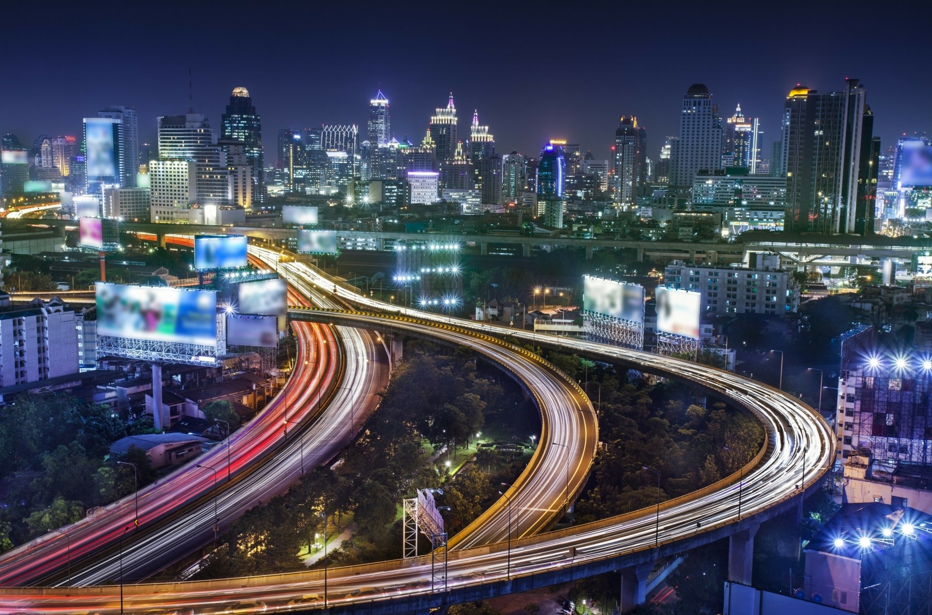 Download Time Lapse Thailand Man Made Bangkok HD Wallpaper