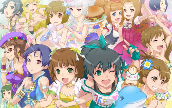 Kotori Otonashi Mami Futami Ami Futami Hibiki Ganaha Haruka Amami Chihaya Kisaragi Ritsuko Akizuki Azusa Miura Iori Minase Yayoi Takatsuki Takane Shijou Yukiho Hagiwara Miki Hoshii Makoto Kikuchi Anime The iDOLM@STER HD Desktop Wallpaper | Background Image