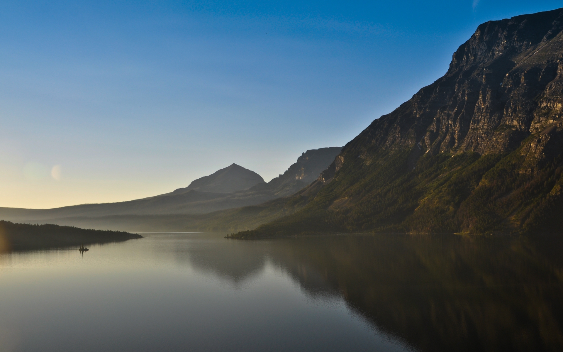 Saint Mary Lake Hd Wallpaper Background Image 1920x1080 