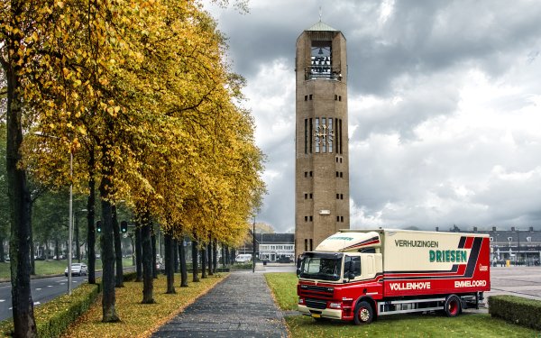 Vehicles Truck Netherlands Cloud Tree HD Wallpaper | Background Image