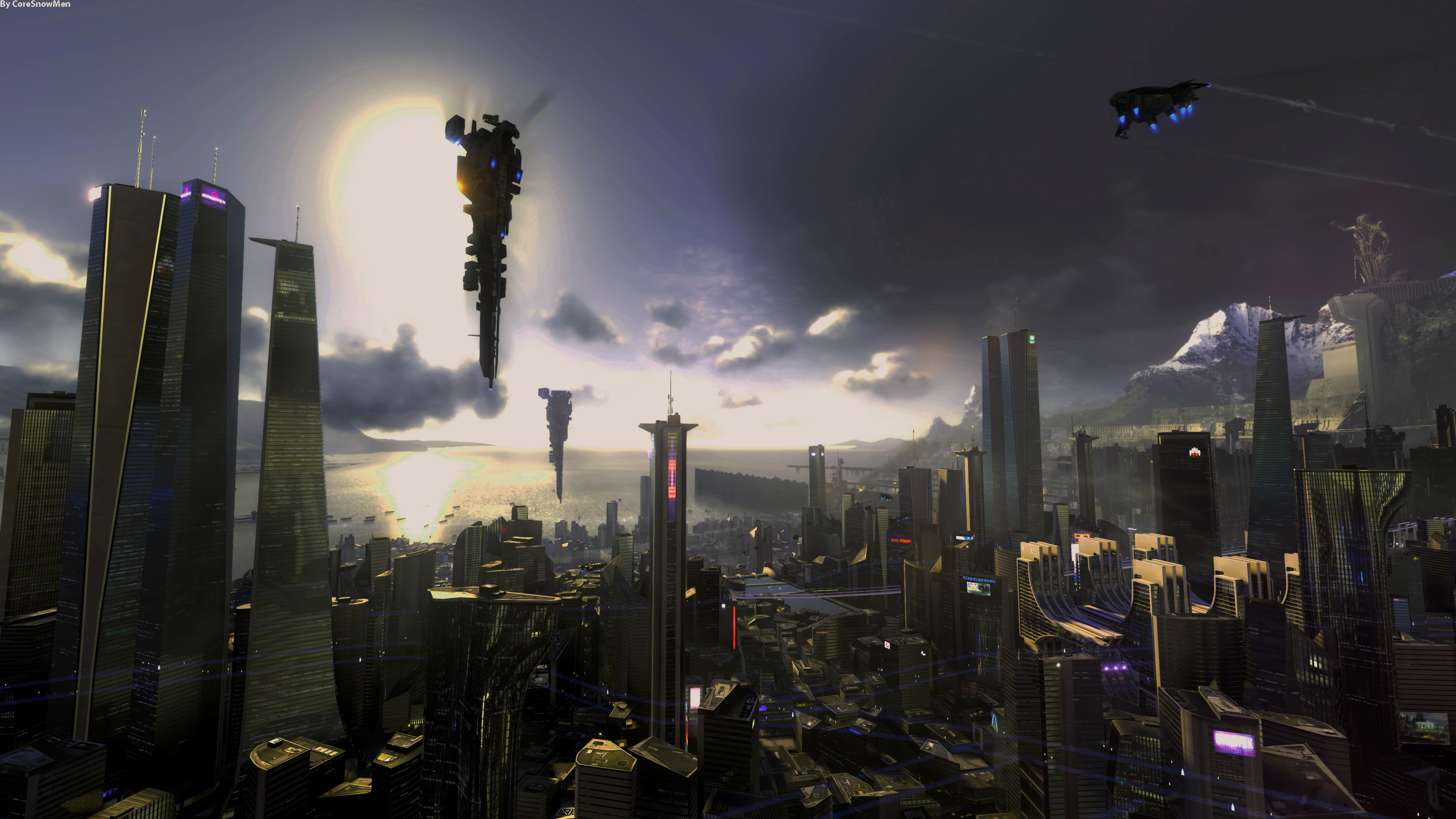 City Of Future 4k Ultra Hd Wallpaper Background Image 3840x2160