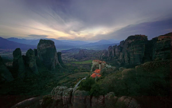 religious Meteora HD Desktop Wallpaper | Background Image