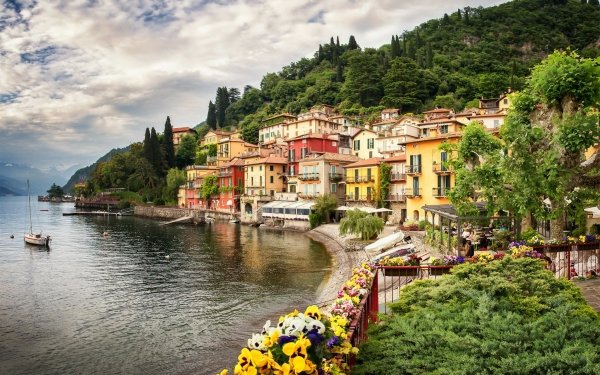 Man Made Varenna Towns Italy Lombardy Lake Como HD Wallpaper | Background Image