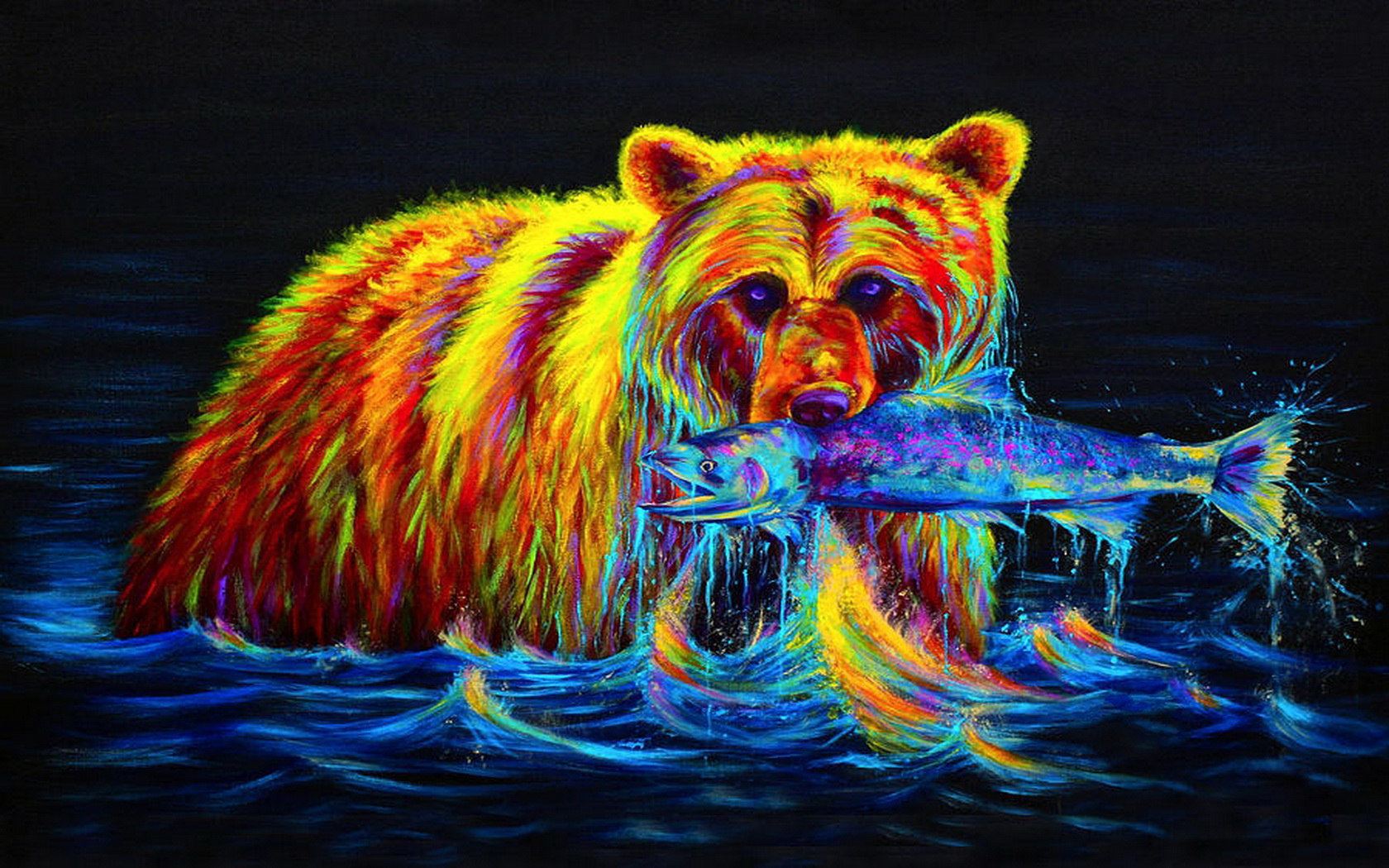 Artistic Bear Wallpaper and Background Image | 1680x1050