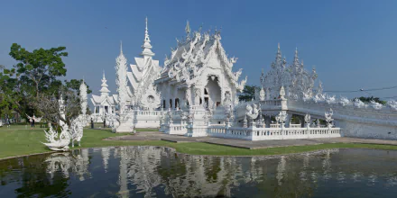 Thailand chiang rai religious Wat Rong Khun HD Desktop Wallpaper | Background Image