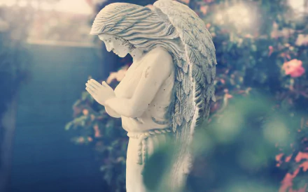 man made angel statue HD Desktop Wallpaper | Background Image