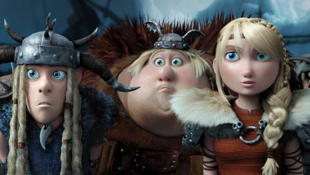 Tuffnut (How to Train Your Dragon) Astrid (How to Train Your Dragon) Fishlegs (How to Train Your Dragon) movie How to Train Your Dragon 2 HD Desktop Wallpaper | Background Image