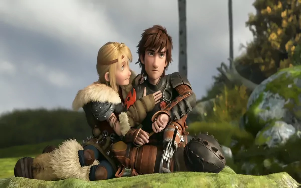 Hiccup and Astrid - 4K Ultra HD Wallpaper - HTTYD: The Hidden World by ...