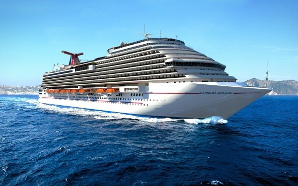 Vehicles Carnival Breeze Cruise Ships Cruise Ship HD Wallpaper | Background Image