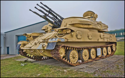 military ZSU-23-4 HD Desktop Wallpaper | Background Image