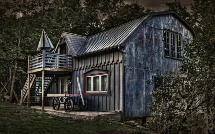 man made barn HD Desktop Wallpaper | Background Image