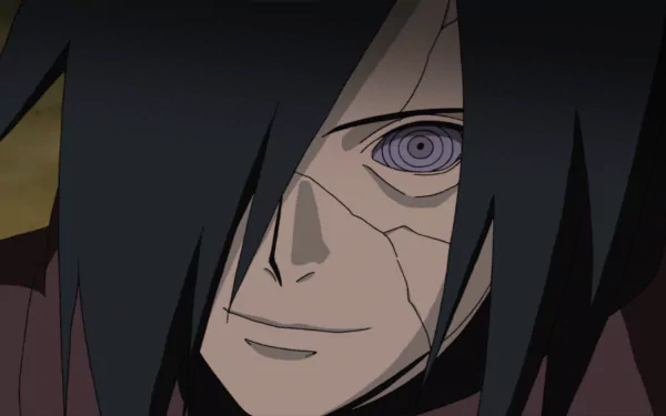 A close-up of Madara Uchiha from Naruto Shippuden: Ultimate Ninja Storm Revolution, showcasing his intense expression and distinct features in high-definition detail.