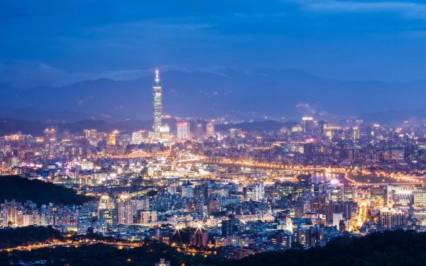 night Taiwan man made Taipei HD Desktop Wallpaper | Background Image