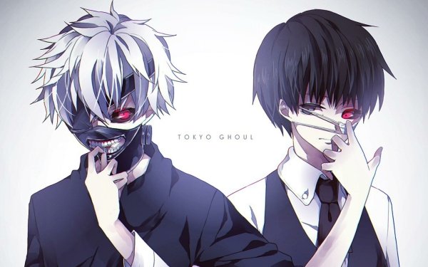 Anime Tokyo Ghoul Ken Kaneki Mask Eye Patch Red Eyes Grey Eyes Black Hair White Hair Heterochromia HD Wallpaper | Background Image