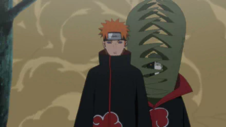 Naruto Shippuden: Ultimate Ninja Storm Revolution HD wallpaper featuring Pain and Zetsu, showcasing iconic characters in a dynamic background.