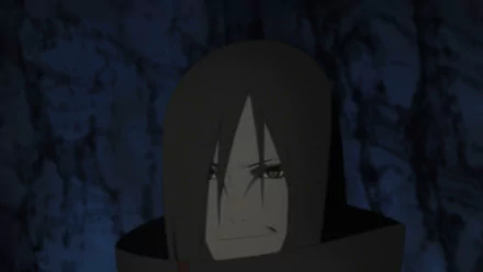 A HD desktop wallpaper featuring Orochimaru from Naruto Shippuden: Ultimate Ninja Storm Revolution, showcasing a dark and intense background.
