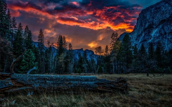 Photography HDR Sunset Cloud Mountain HD Wallpaper | Background Image